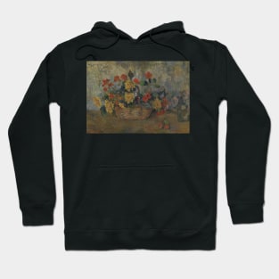 Nasturtiums and Dahlias in a Basket by Paul Gauguin Hoodie